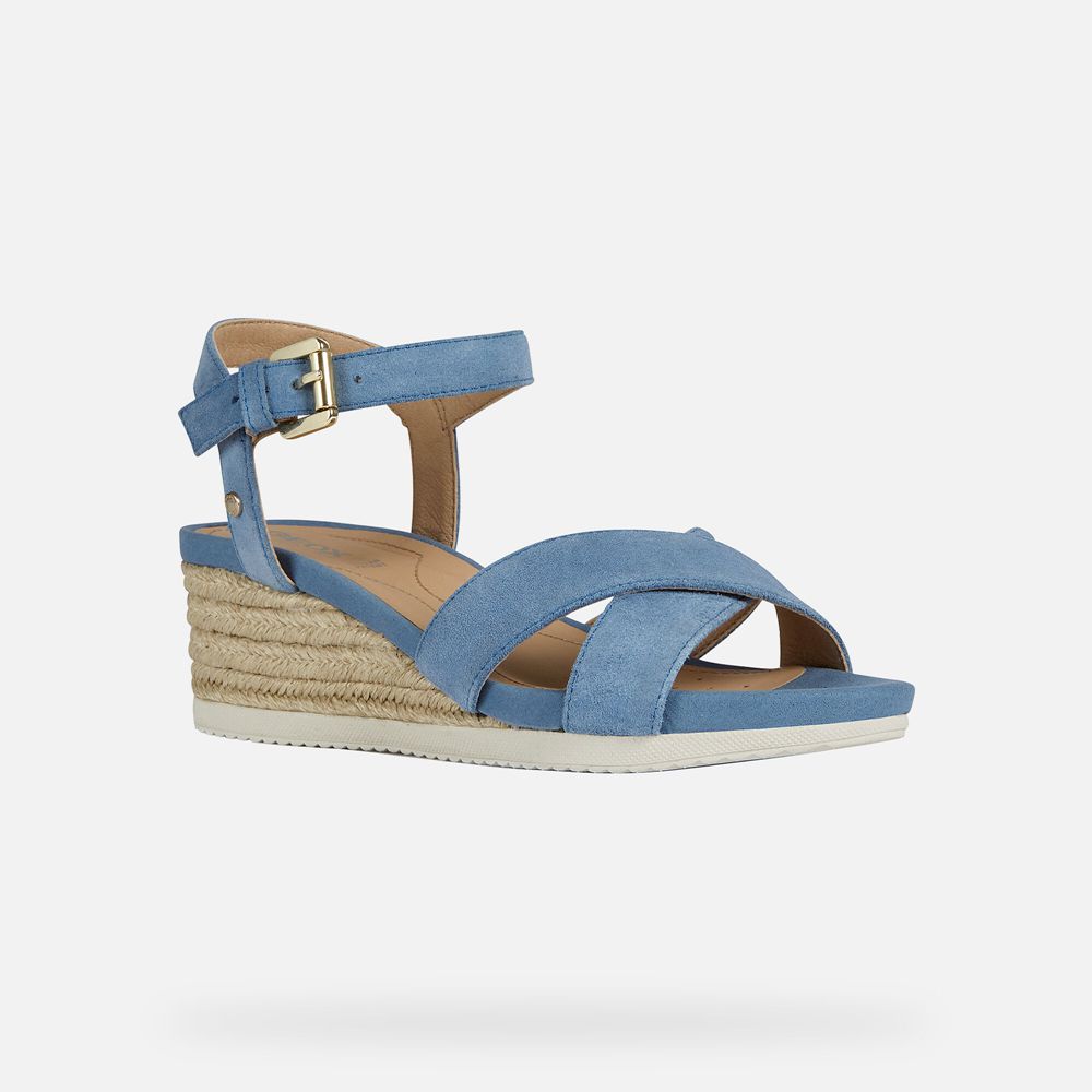 Sandales Geox Ischia - Bleu - Femme 690487-VXF